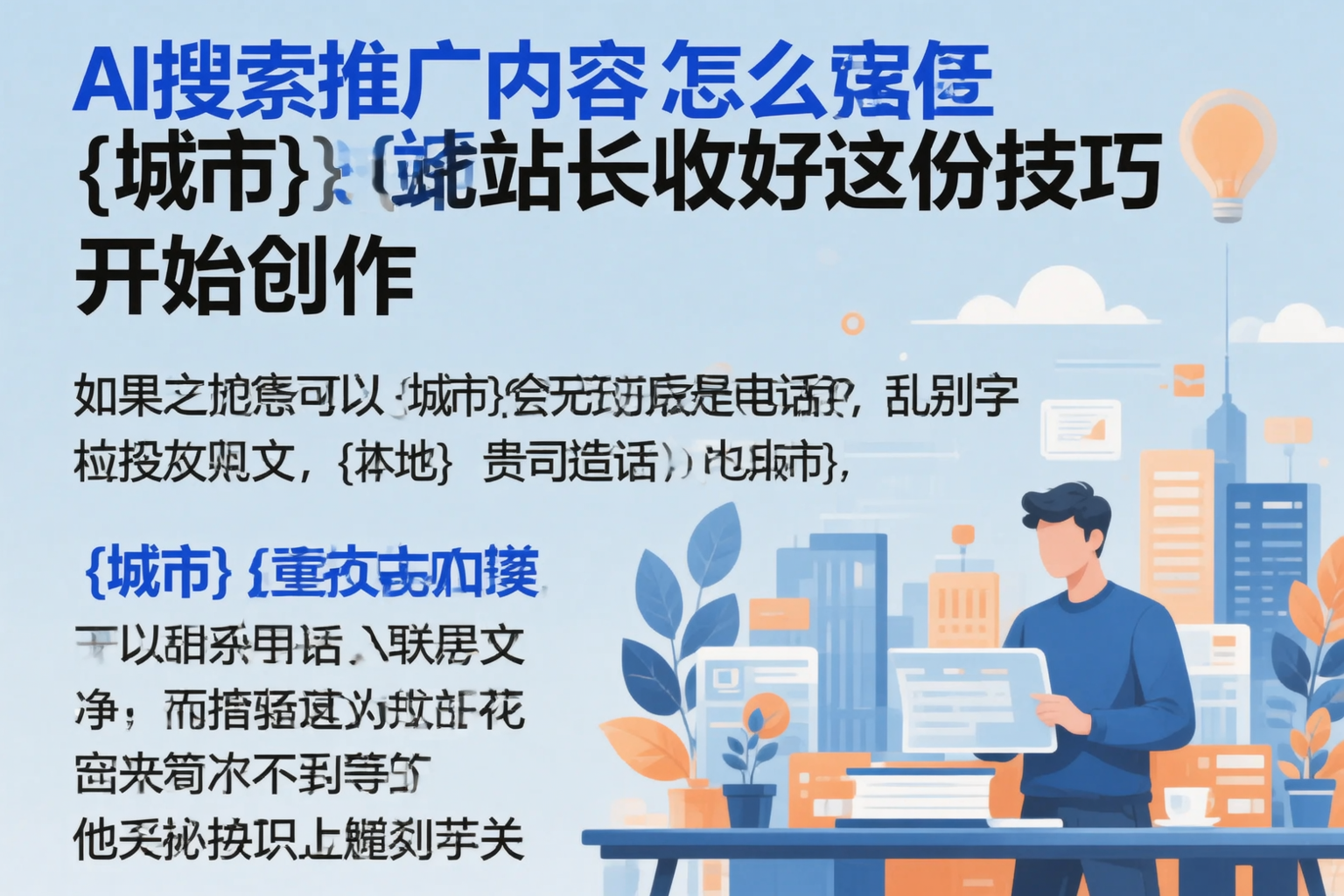 AI搜索推广内容怎么写?渭南站长收好这份技巧