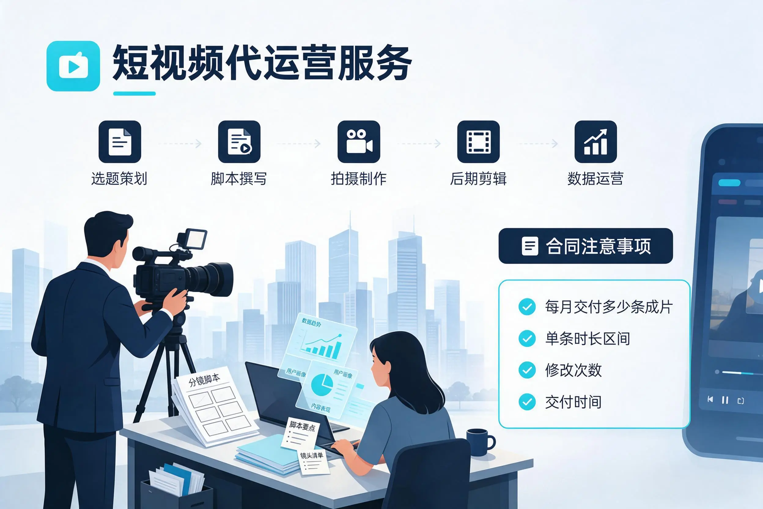 短视频代运营包含哪些服务?渭南企业常见问题科普