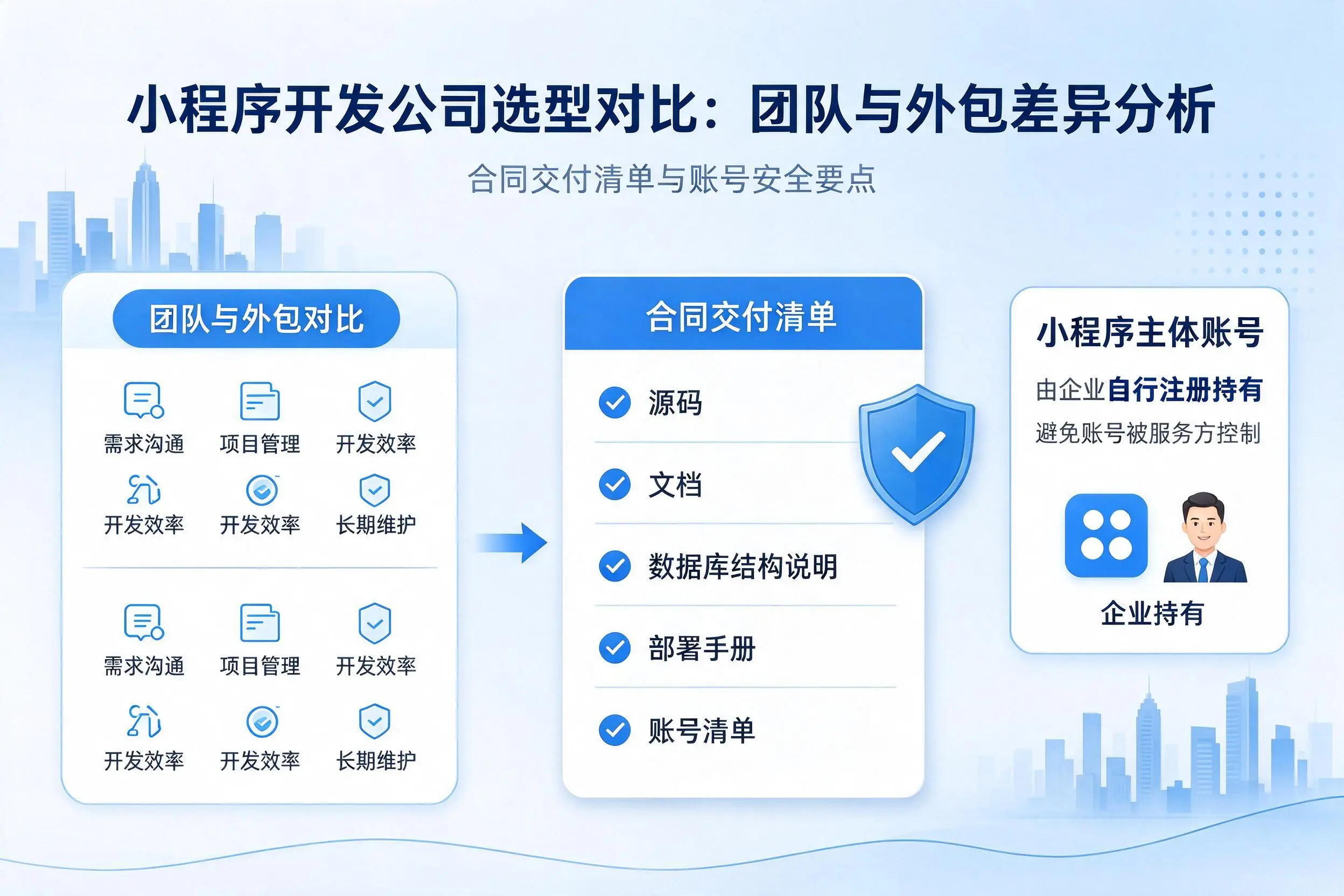 渭南小程序开发公司选型对比:团队与外包差异分析