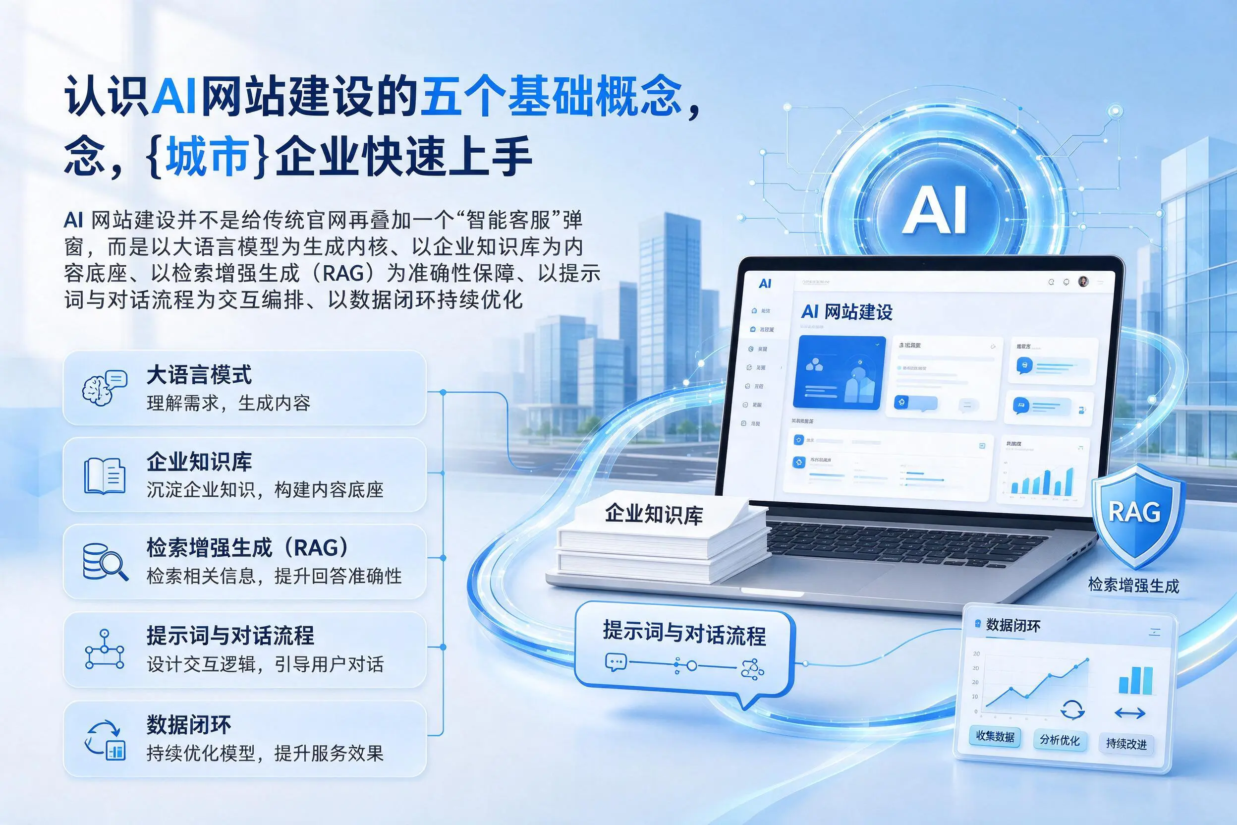 认识AI网站建设的五个基础概念，渭南企业快速上手
