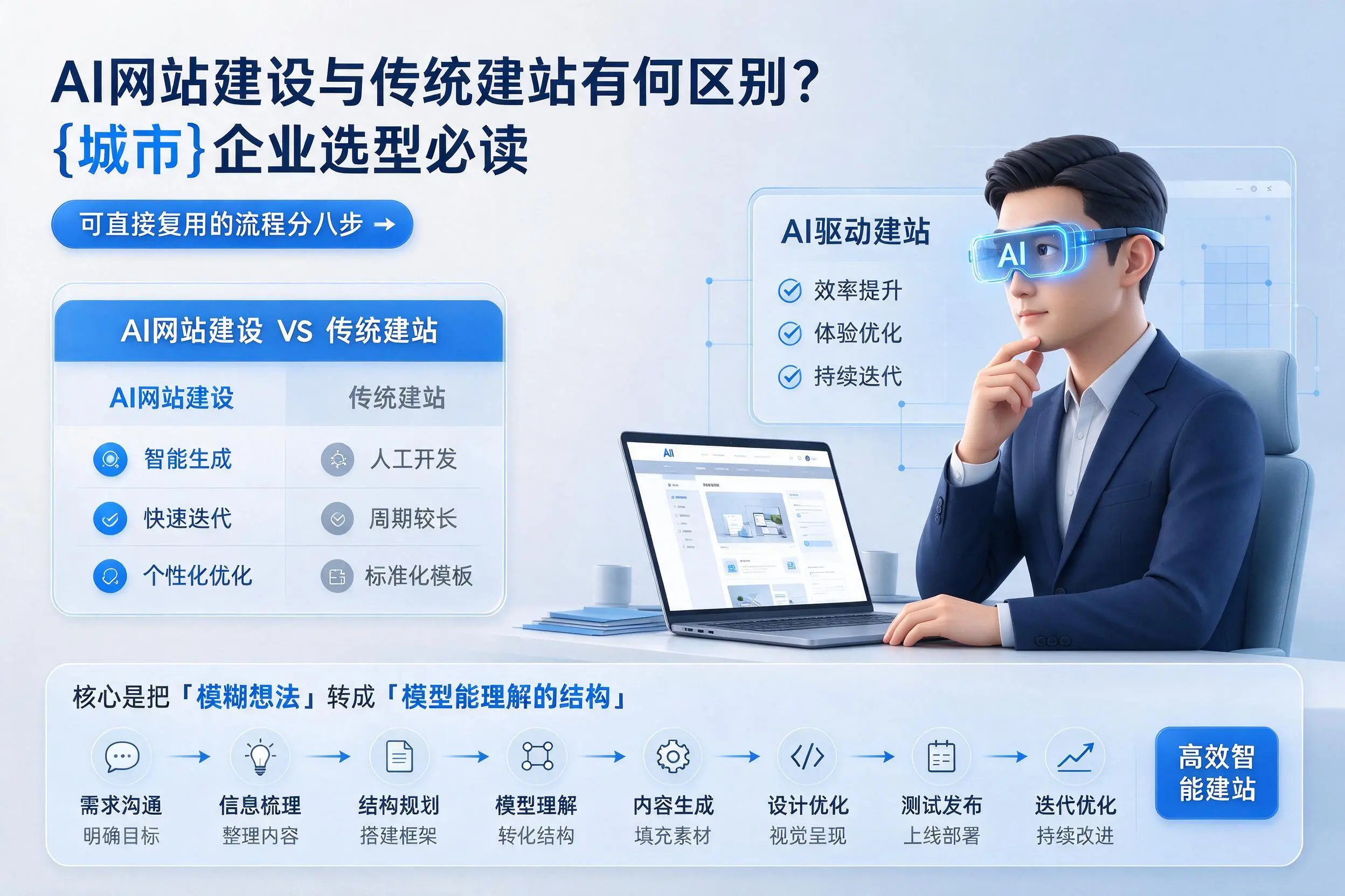 AI网站建设与传统建站有何区别?渭南企业选型必读