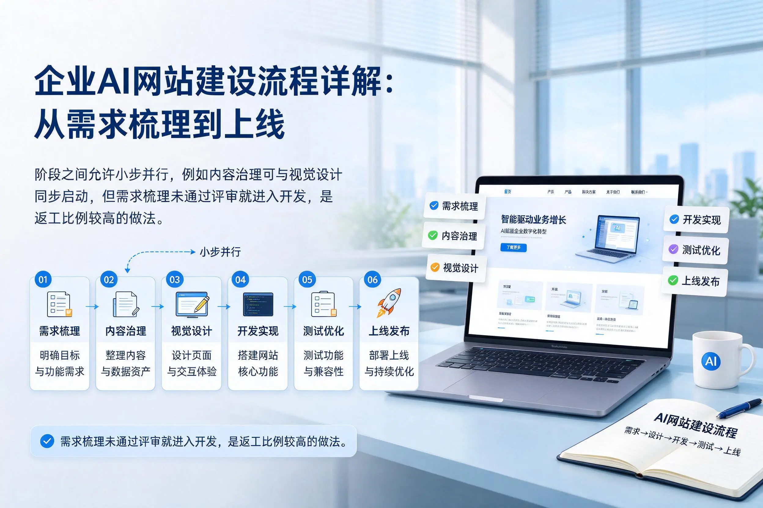 渭南企业AI网站建设流程详解：从需求梳理到上线