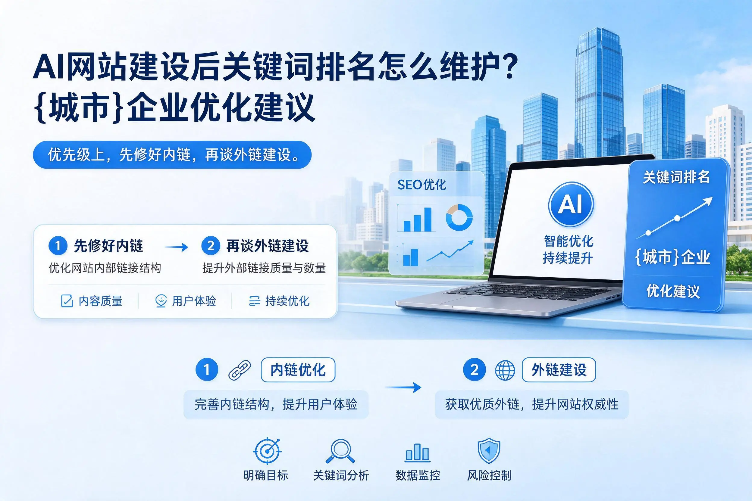 AI网站建设后关键词排名怎么维护？渭南企业优化建议