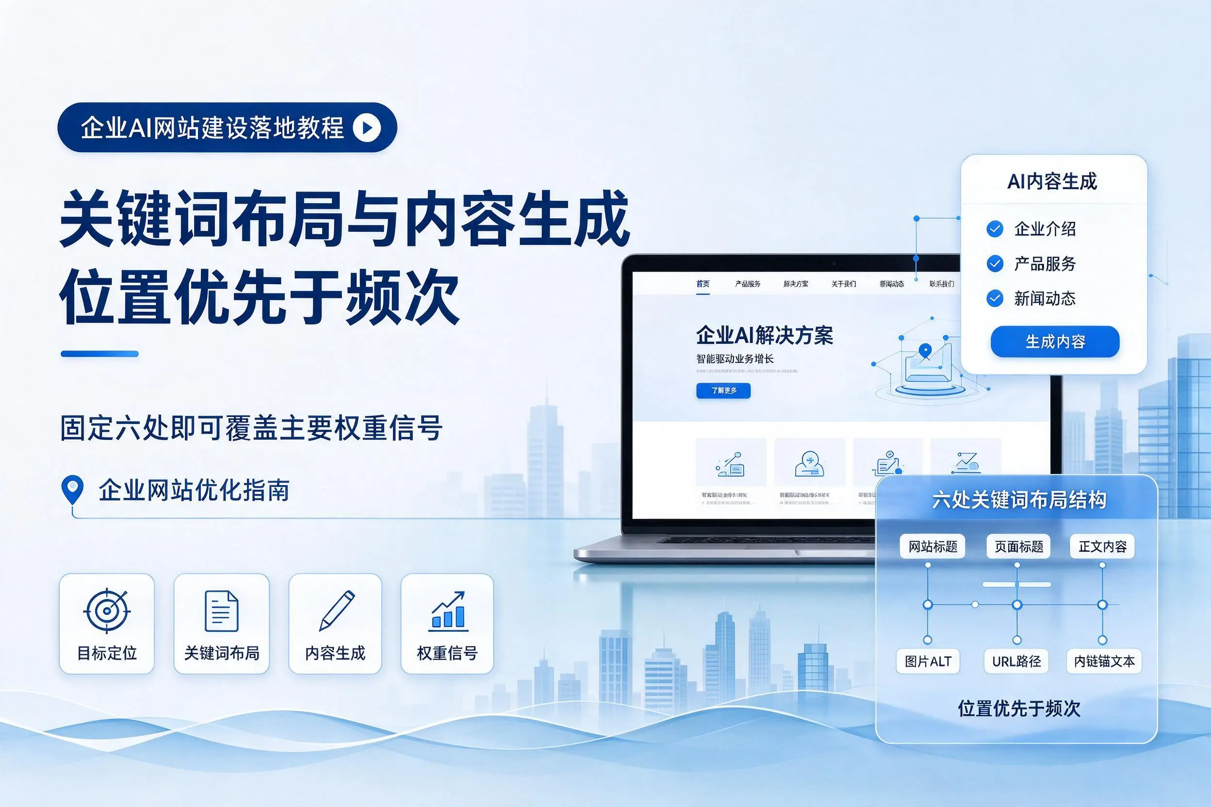 渭南企业AI网站建设落地教程:关键词布局与内容生成